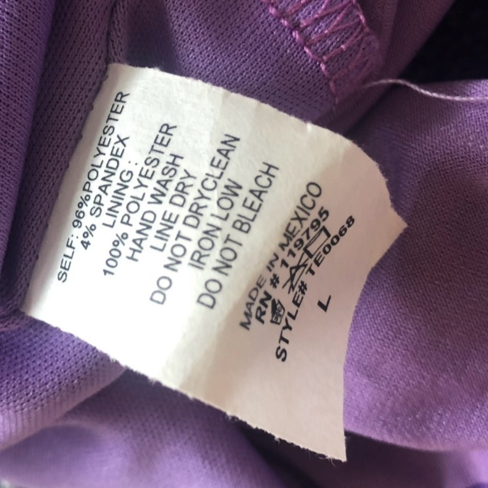Purple Cutout Crop Tank Top - Picture 6 of 6